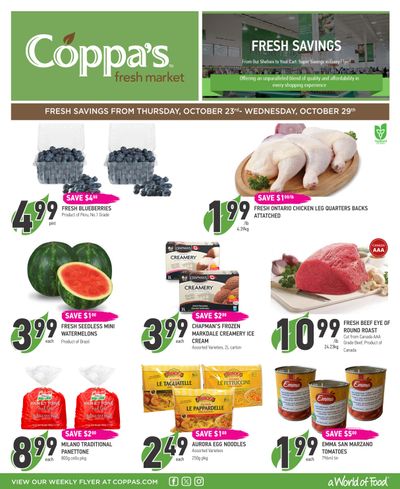 Coppa's Fresh Market Flyer October 23 to 29