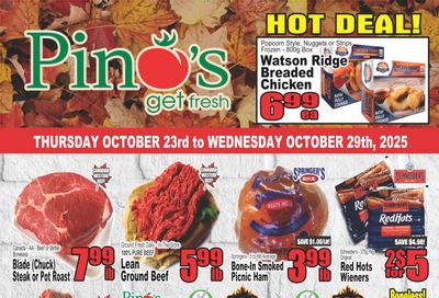 Pino's Flyer October 23 to 29