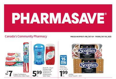 Pharmasave (ON & West) Flyer October 24 to 30