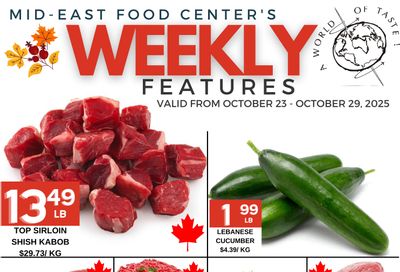 Mid-East Food Centre Flyer October 23 to 29 Mid-East Food Centre Flyer October 23 to 29