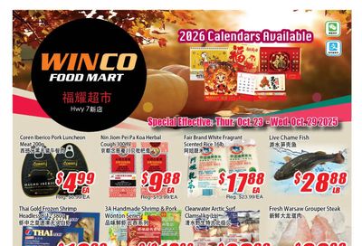 WinCo Food Mart (HWY 7) Flyer October 23 to 29 WinCo Food Mart (HWY 7) Flyer October 23 to 29