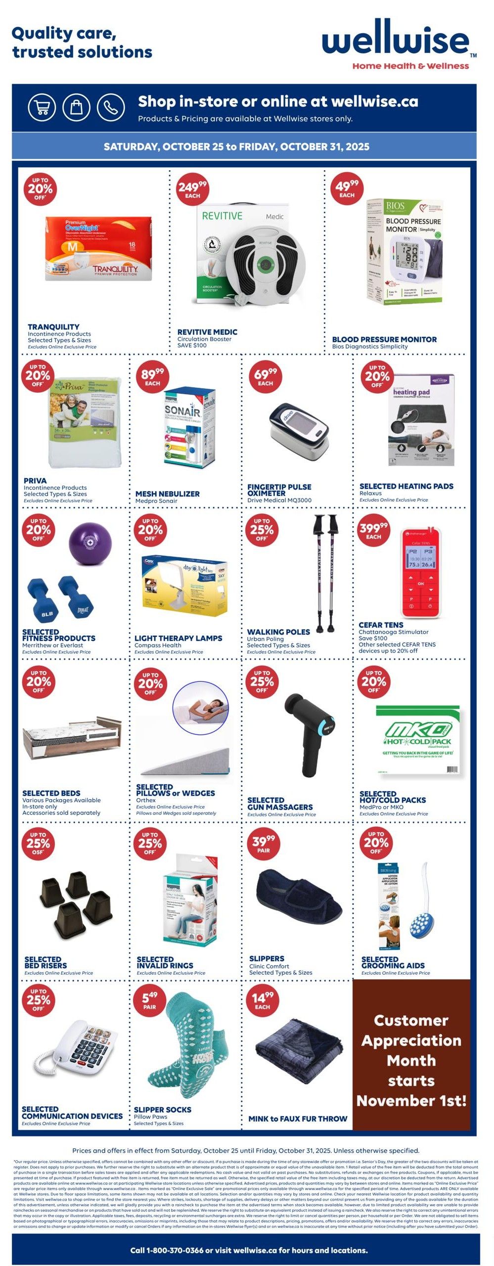 Wellwise By Shoppers Flyer October 25 to 31