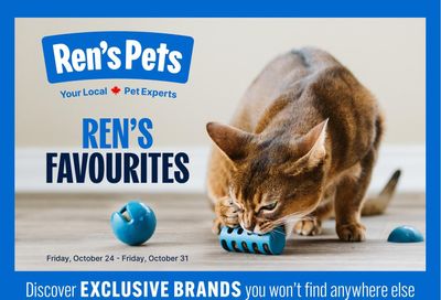 Ren's Pets Flyer October 24 to 31
