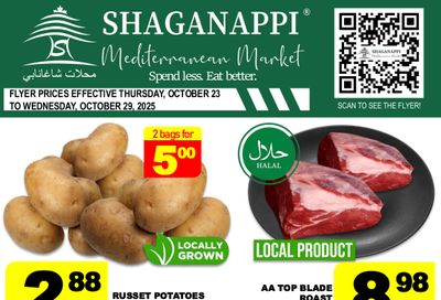 Shaganappi Mediterranean Market Flyer October 23 to 29