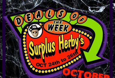 Surplus Herby’s Flyer October 24 to 26