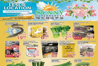 Sunny Supermarket (Leslie) Flyer October 24 to 30
