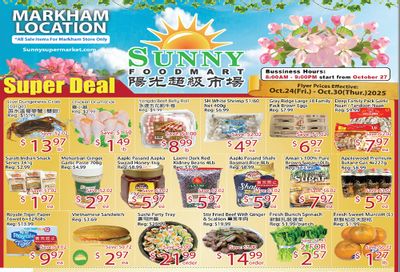 Sunny Foodmart (Markham) Flyer October 24 to 30