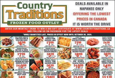 Country Traditions Flyer October 23 to 29 Country Traditions Flyer October 23 to 29