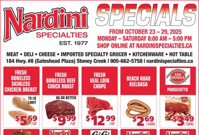 Nardini Specialties Flyer October 23 to 29