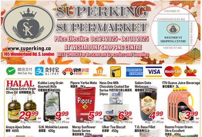 Superking Supermarket (London) Flyer October 24 to 30