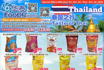 Foody World (Scarborough, ON) Flyer October 24 to 30