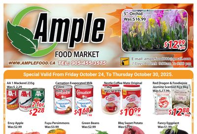 Ample Food Market (Brampton) Flyer October 24 to 30 Ample Food Market (Brampton) Flyer October 24 to 30