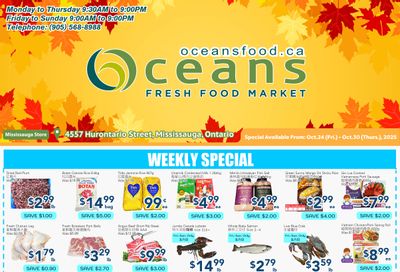Oceans Fresh Food Market (Mississauga) Flyer October 24 to 30