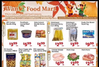 Wan 2 Food Mart Flyer October 24 to 30