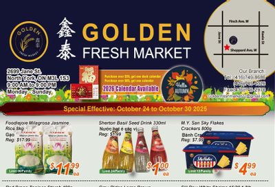 Golden Fresh Market Flyer October 24 to 30 Golden Fresh Market Flyer October 24 to 30