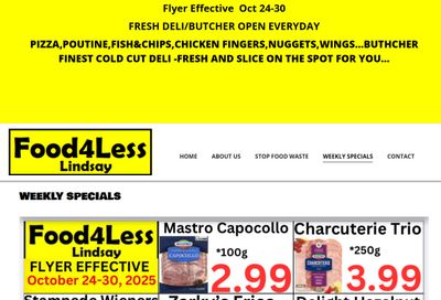 Food 4 Less (Lindsay) Flyer October 24 to 30