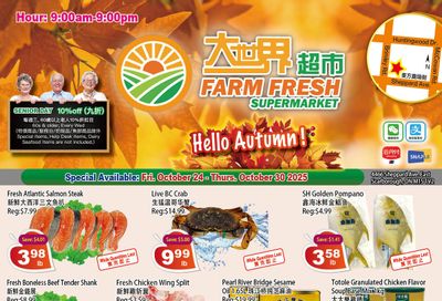 Farm Fresh Supermarket Flyer October 24 to 30