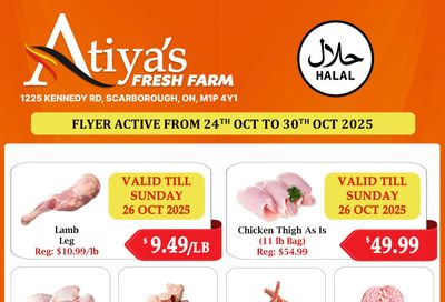Atiya's Fresh Farm Flyer October 24 to 30