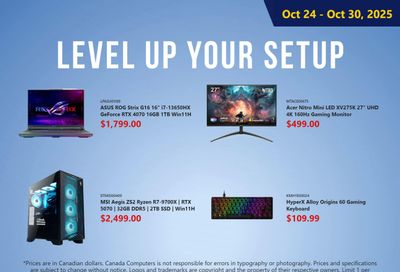 Canada Computers Flyer October 24 to 30
