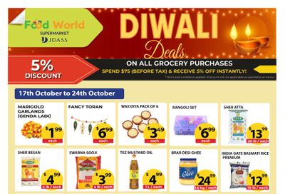 Food World Supermarket Flyer October 17 to 24 Food World Supermarket Flyer October 17 to 24