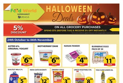 Food World Supermarket Flyer October 24 to November 6 Food World Supermarket Flyer October 24 to November 6
