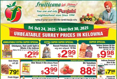 Fruiticana (Kelowna) Flyer October 24 to 30
