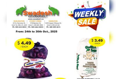 Swadesh Supermarket Flyer October 24 to 30