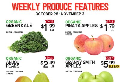Pomme Natural Market Weekly Produce Flyer October 28 to November 3