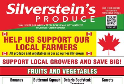 Silverstein's Produce Flyer October 28 to November 1