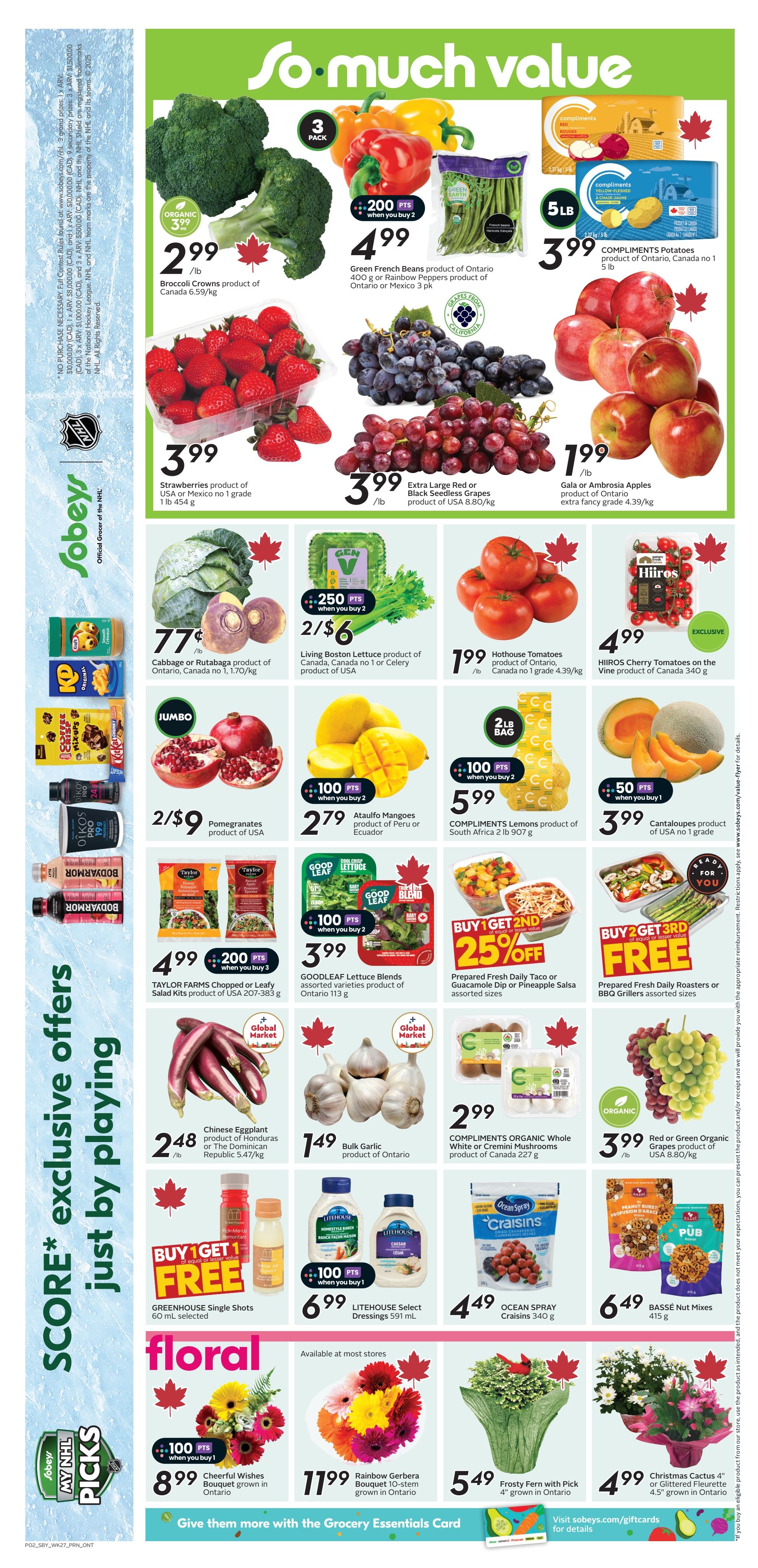Sobeys (ON) Flyer October 30 to November 5