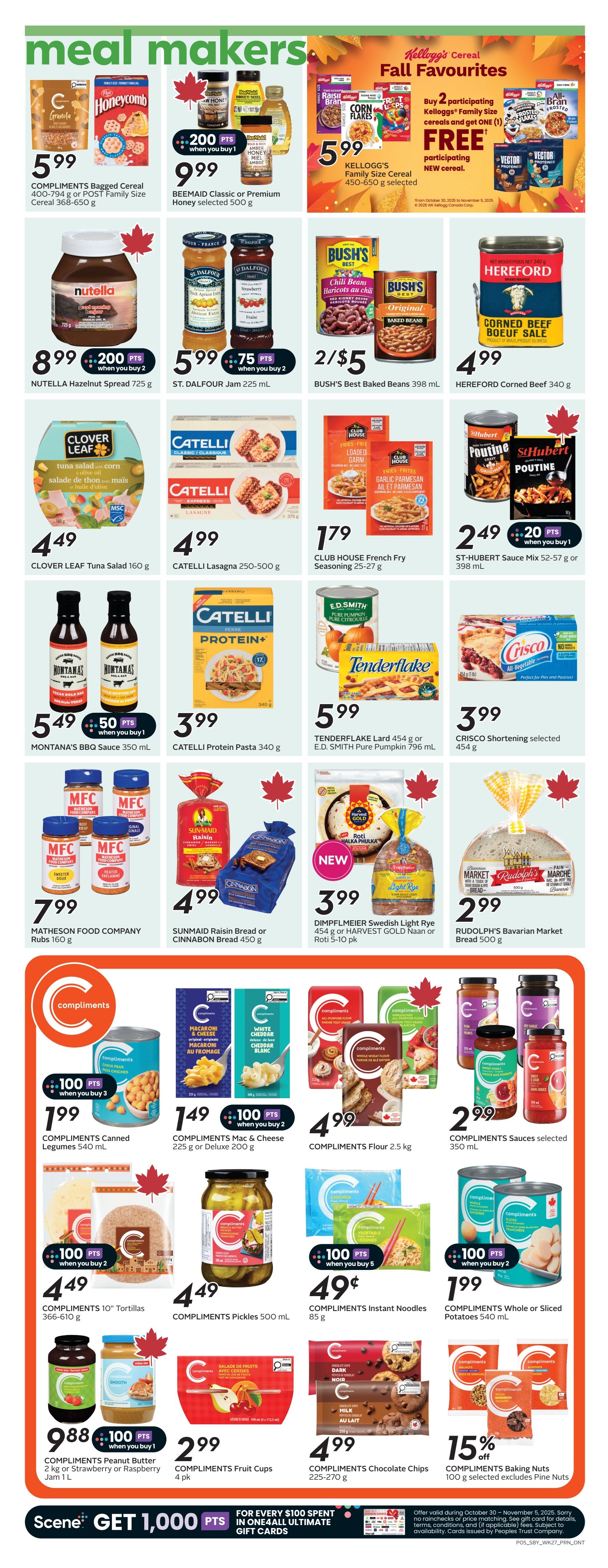 Sobeys (ON) Flyer October 30 to November 5