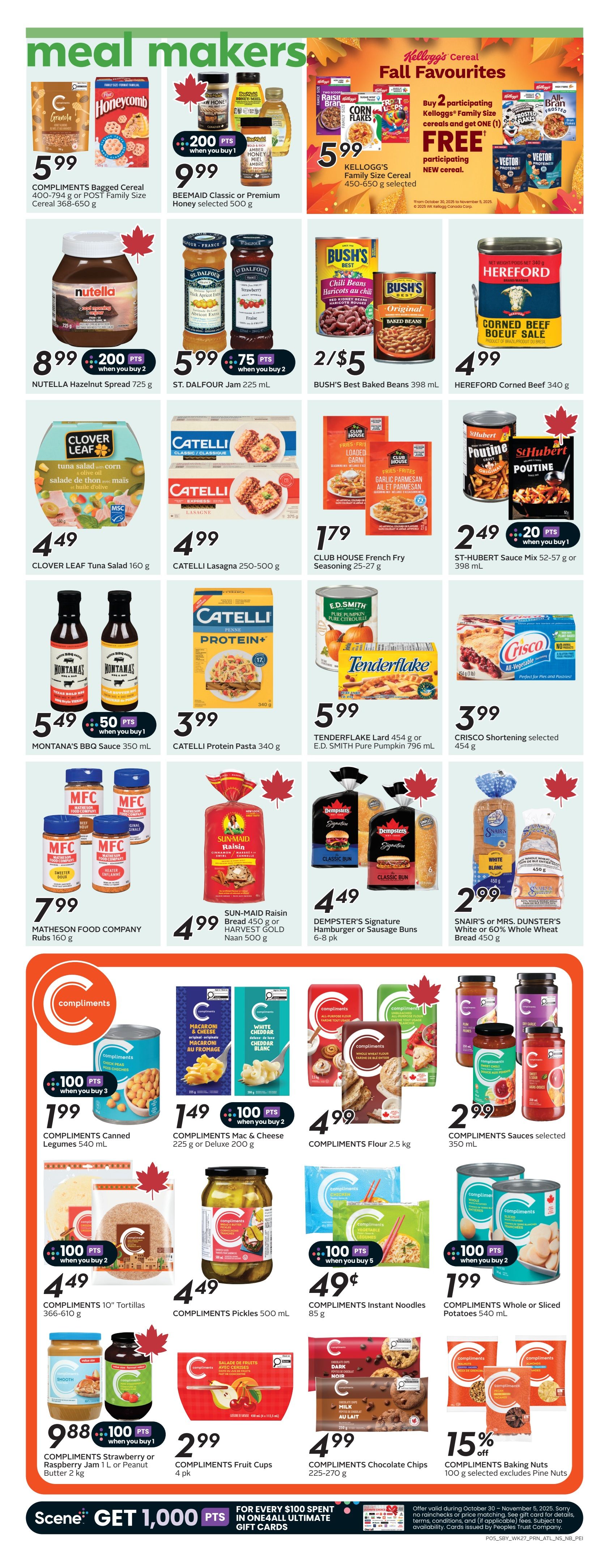 Sobeys (Atlantic) Flyer October 30 to November 5
