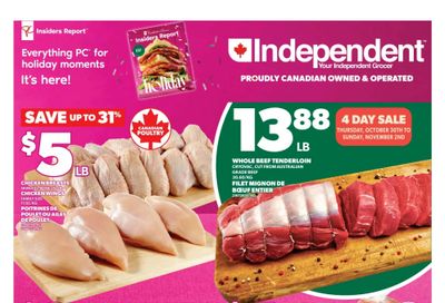 Independent Grocer (Atlantic) Flyer October 30 to November 5