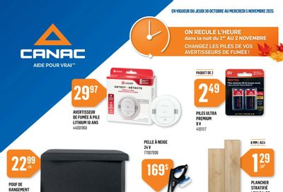 Canac Flyer October 30 to November 5