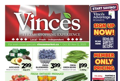 Vince's Market Flyer October 30 to November 12