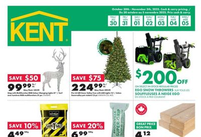 Kent Building Supplies Flyer October 30 to November 5