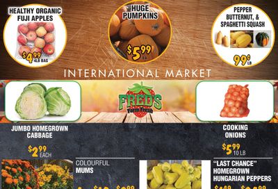 Fred's Farm Fresh Flyer October 29 to November 4
