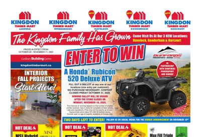 Timber Mart Flyer October 29 to November 11