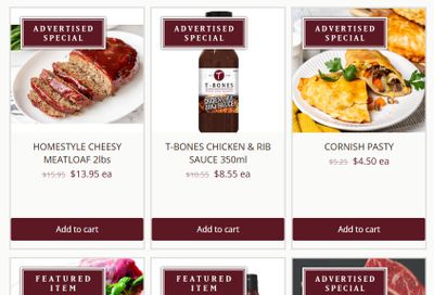 T-Bone's Flyer October 29 to November 4