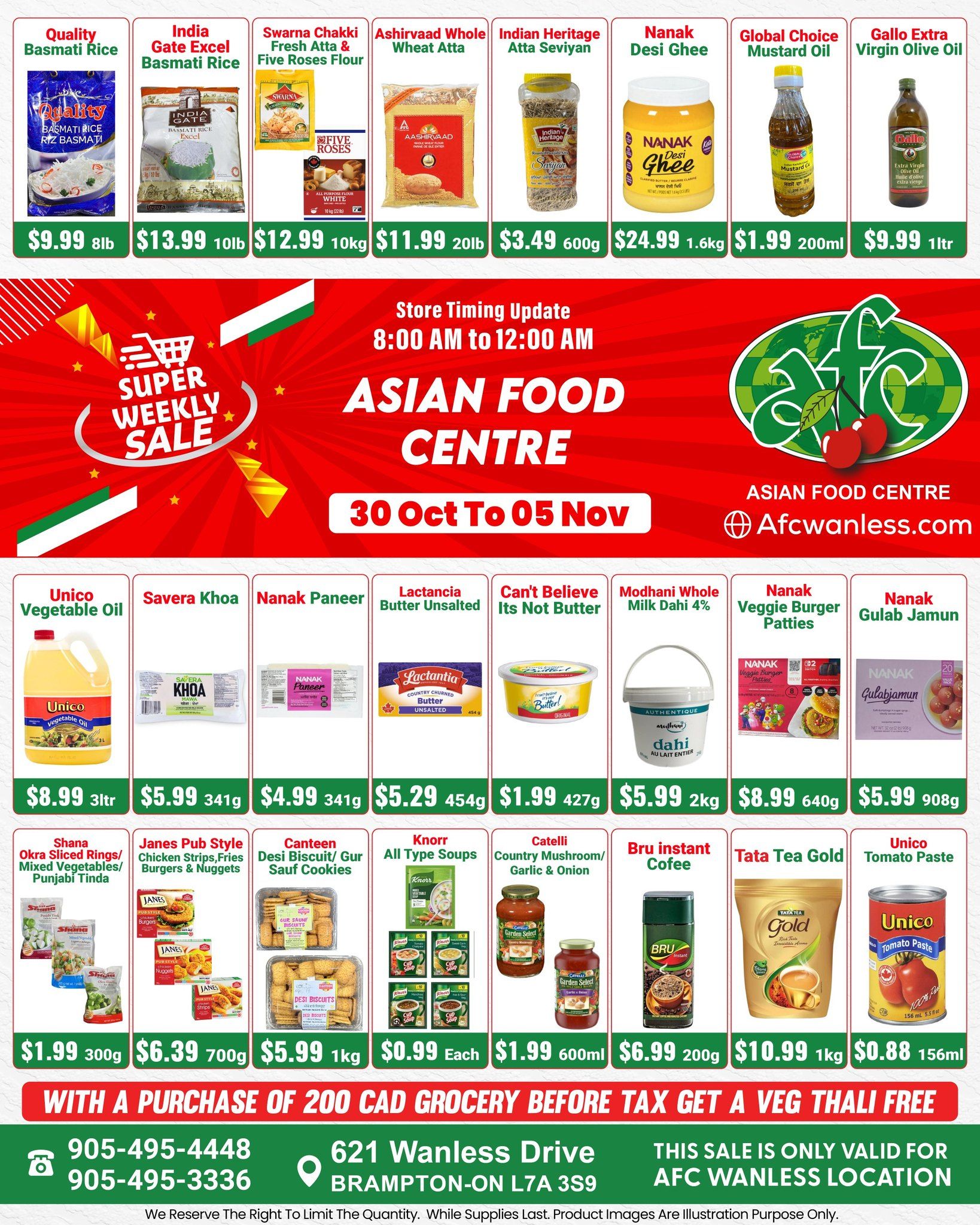 Asian Food Centre (Wanless Dr.) Flyer October 30 to November 5
