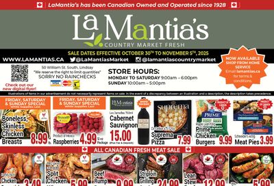 LaMantia's Flyer October 30 to November 5