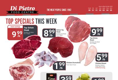 Di Pietro Food Centre Flyer October 30 to November 5 Di Pietro Food Centre Flyer October 30 to November 5