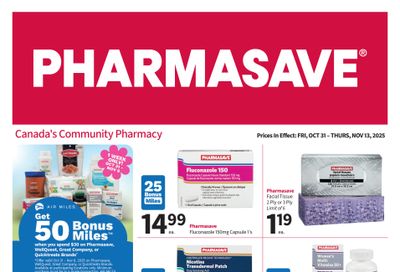Pharmasave (ON & West) Flyer October 31 to November 13