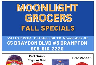 Moonlight Grocers Flyer October 30 to November 5