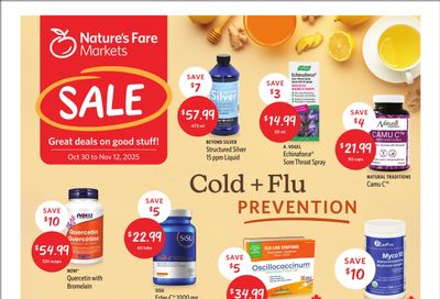 Nature's Fare Markets Flyer October 30 to November 12