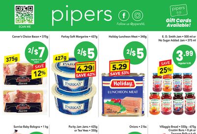 Pipers Superstore Flyer October 30 to November 5