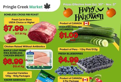 Pringle Creek Market Flyer October 30 to November 5