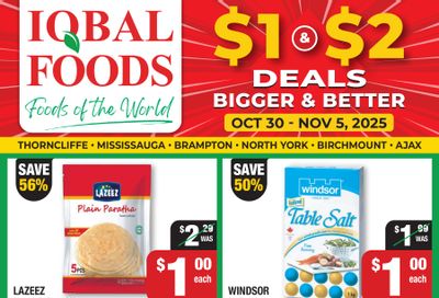 Iqbal Foods Flyer October 30 to November 5 Iqbal Foods Flyer October 30 to November 5