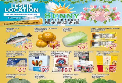 Sunny Supermarket (Leslie) Flyer October 31 to November 6