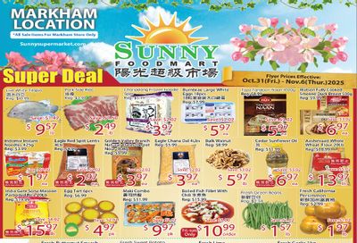 Sunny Foodmart (Markham) Flyer October 31 to November 6